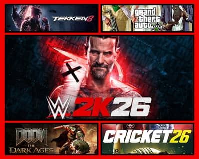 GTA 5/WWE 2K26/CRICKET 26 PC GAMES AVAILABLE ALL OVER PALOSTAN
