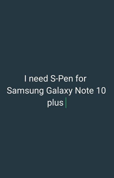 I need S-Pen
