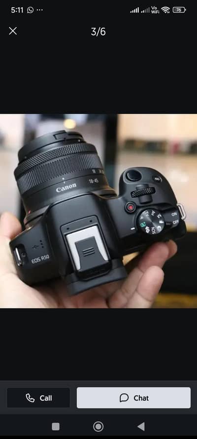 canon R50 with 18/45 lens