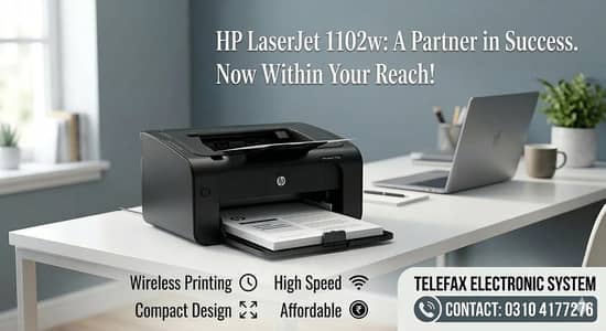 HP LaserJet Pro P1102w | WiFi Printer | 1000–1200 Pages per Refill