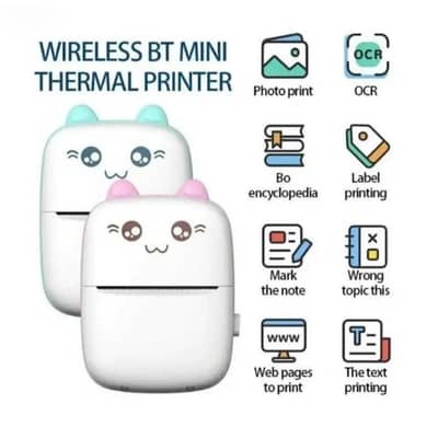 Mini Bluetooth Thermal Printer for Photos, Notes & Labels”