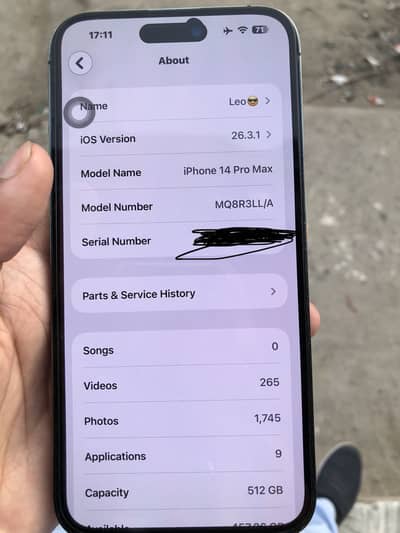 Iphone 14 pro max non pta 512