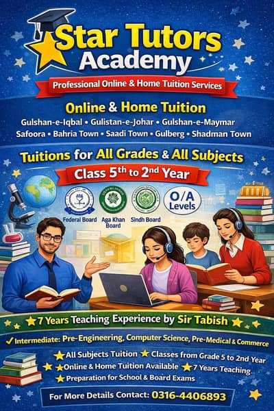 Star Tutor Academy – Professional Online & Home Tuition Services