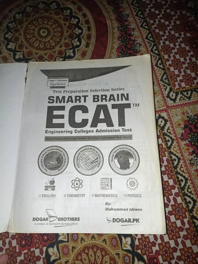 ECAT preparation book for engineering universities.
