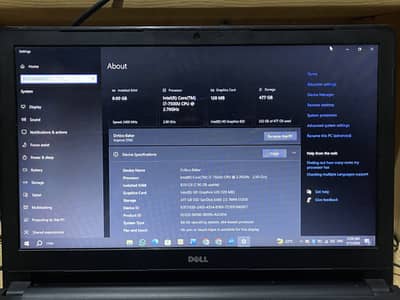 Dell Labtop Core i7, 7th Generation