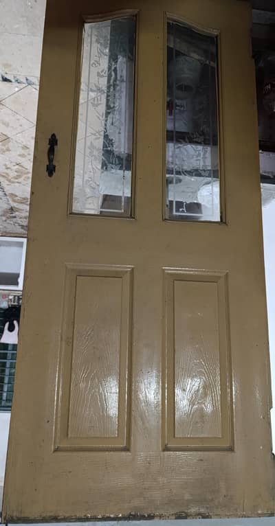 ply door with glass good condition