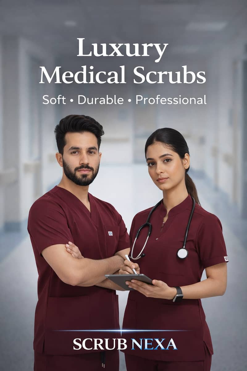 ڈاکٹرز اور نرسز کے لیے ٹاپ کوالٹی اسکرَب یونیفارم دستیاب ہے۔  بہترین 3