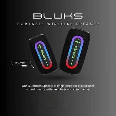 BLUKS BX- 193, 16 Watts Portable BT Speaker, New, 1 Year Warranty