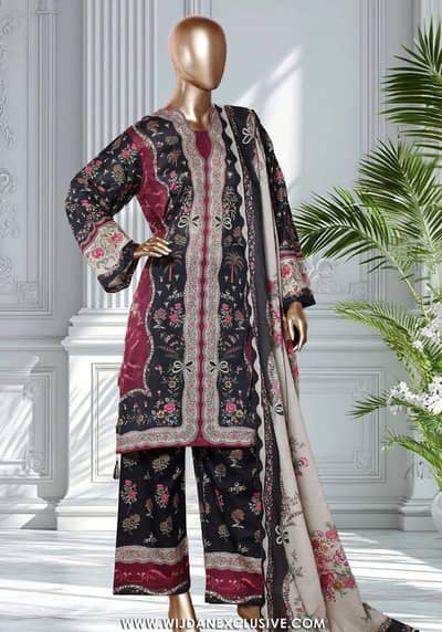 Bin Saeed Printed 3PC Lawn Suit 
