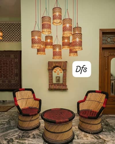 premium quality hand made bamboo stick furniture