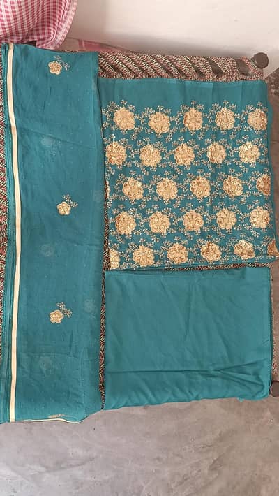 unstitched Chiffon fancy  Dress