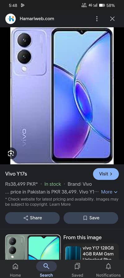 Vivo y17s