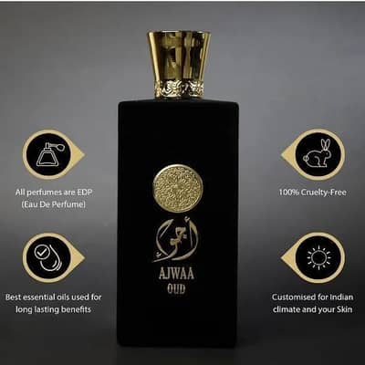 Ajwa oud perfume 100ml Black unisex longlasting