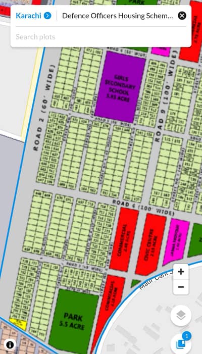 550 Sq Yd West Open Plot Available For Sale In DOHS PH-01