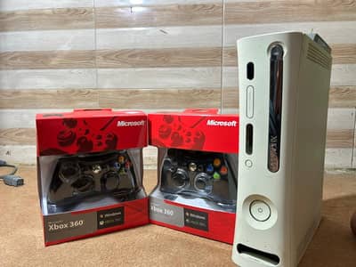 Xbox 360 & 2 Original Controller 100 Games ps3/ps4/ps5/xbox one