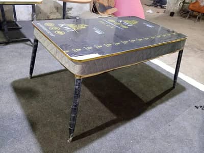 6 seater dining table/UV top table/restaurant dining set/cafe chairs