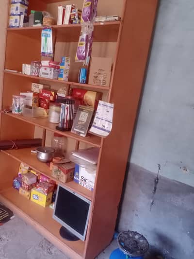 counter and cupboard