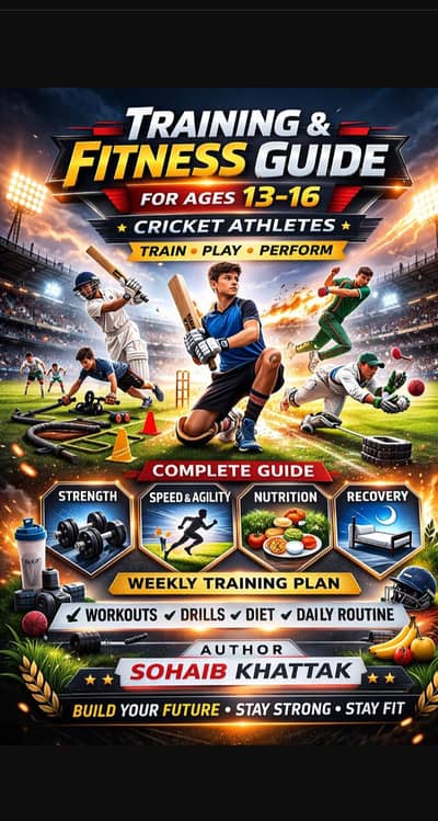 Training and fitness guide for age 13 to 16 cricket athletes
