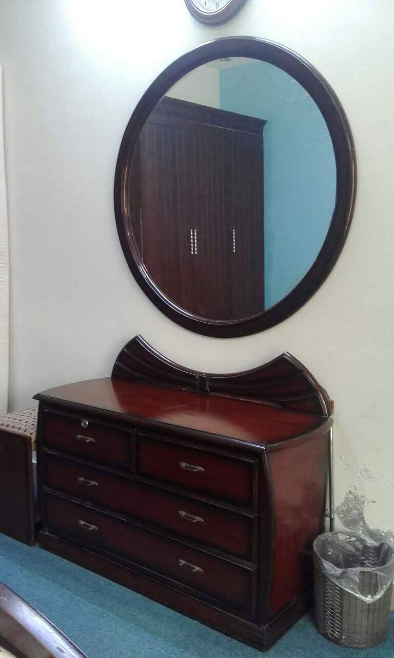 Double Bed with Dressing & Side tables - Solid Build 1