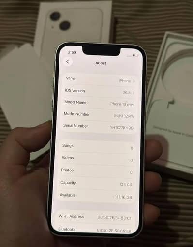 iphone 13 mini 128 GB full box pta 0319/4340/226