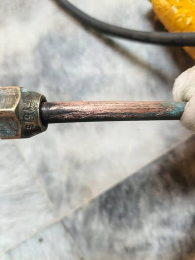 Ac connection pipes copper & Silver 10 foot,