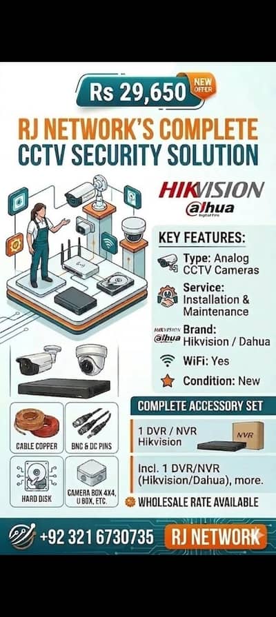 hikvision and Dahua camera installation maintenance and networking