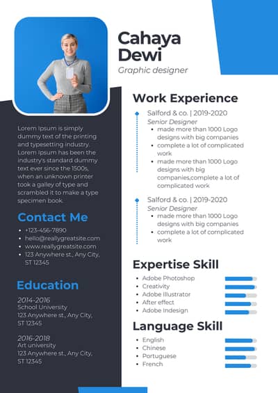 Professional CV maker just-500 RS