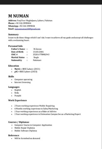 house Job chahiya guard house keeper  read bio