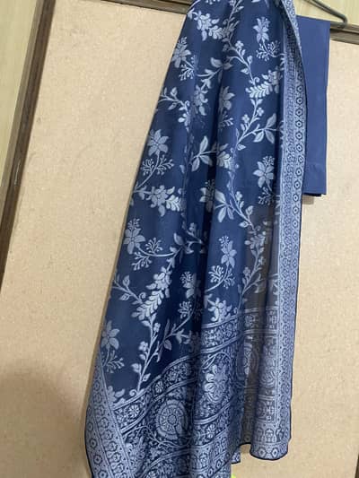 3 piece sapphire stitched jacquard suit for sale