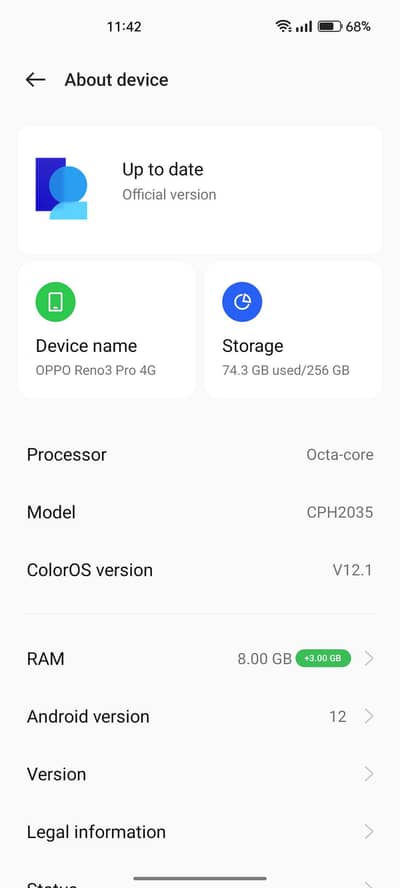 Oppo Reno3 pro