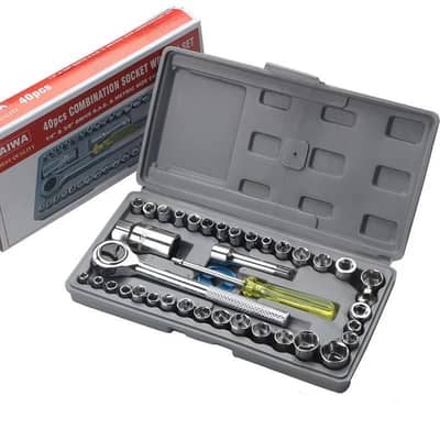 chrome  Vanadium Tools 40 piece Kit Det