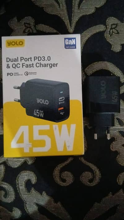 YOLO Original Fast Charger | Quick Charging Power Adapter 45W