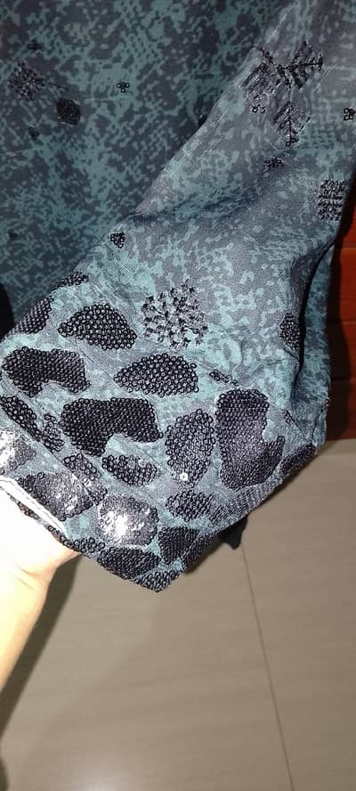 limelight green and black summer chiffon ,light green khaadi summer