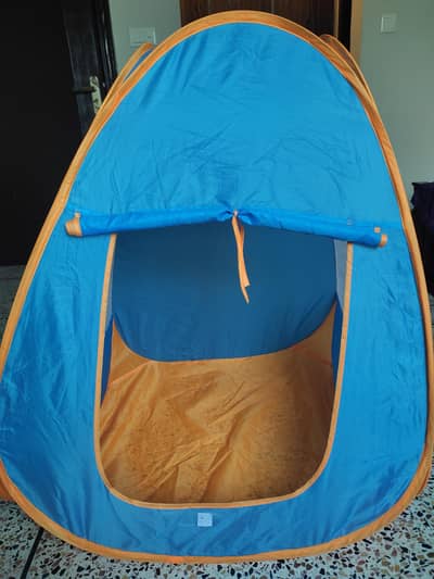 Kids Play Tent House / Baby Indoor Play Tent – Blue & Orange Foldable
