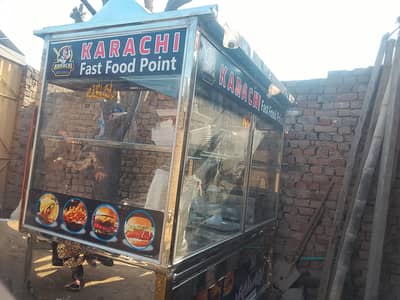 burger shawarma counter