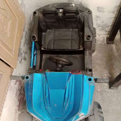 Kids car in blue car