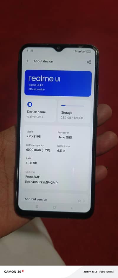 realme c25s 4/128