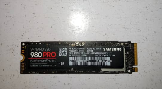 Samsung 980 Pro 1TB Gen4 7000/5000MB/s Speed