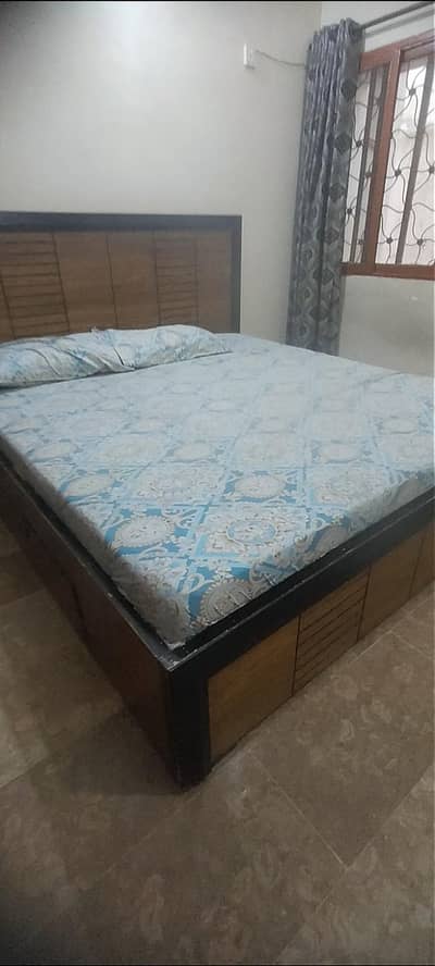 Used bed for sell. side table free