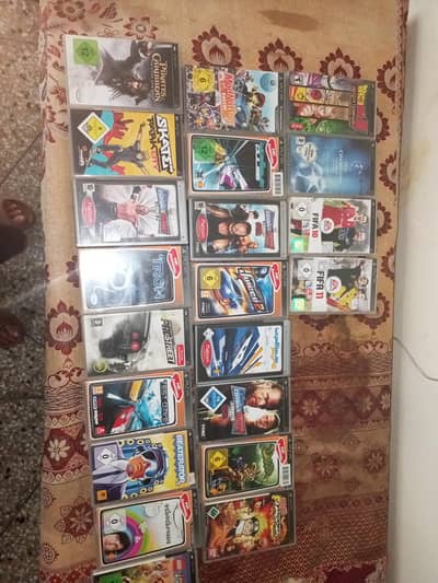 Psp CDs bundle of 22 cds , mostly zero percent used
