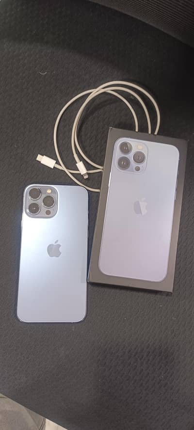 iPhone 13 Pro Max 256GB PTA Approved | Physical Dual SIM | Box & Cable