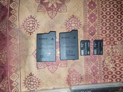 Sony 2 batteries and 2 Memory sticks for sale