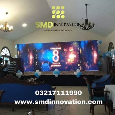 Projector, SMD Screen, Sound System & Karaoke Rental Services Karachi