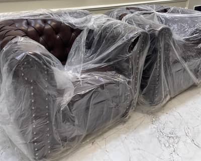 Brown Sofa 4 Seater