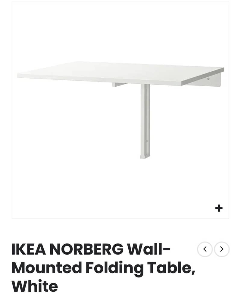 Original ikea study wall mounted table 2