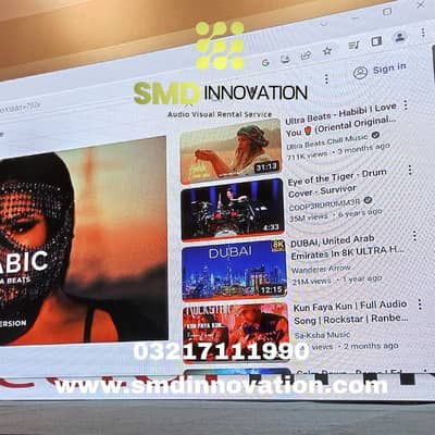 Projector, SMD Screen, Sound System & Karaoke Rental Services Karachi