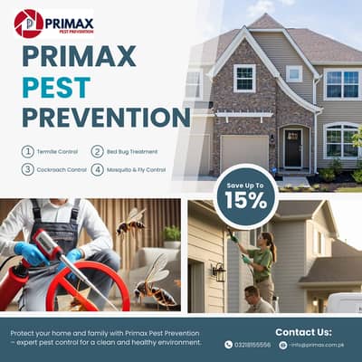 PRIMAX PEST PREVENTION AT ALL SERVICE IS AVALAIBLE