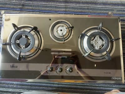 new Nasgas automatic 3 burner stove