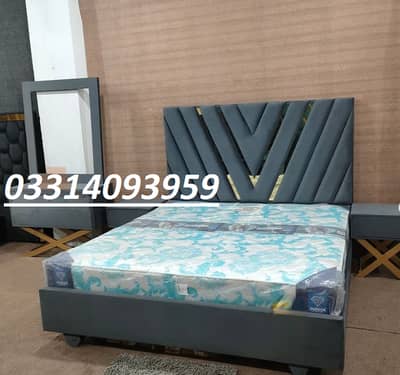 bed / bed set / wooden bed /double bed / side tables & Dressing table