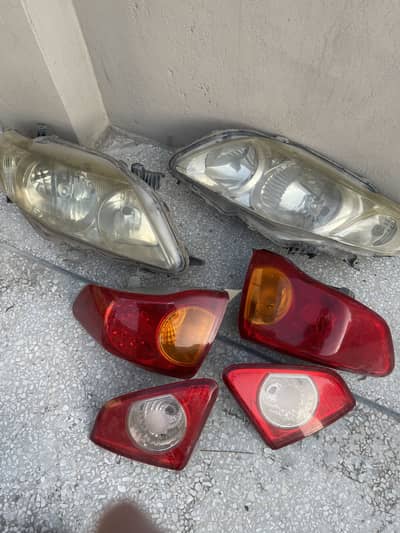 Toyota Corolla Front Back Lights Headlights 2010 / 2009